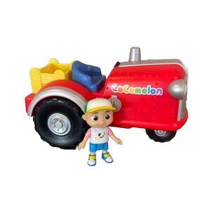 CoComelon Official Musical Tractor w/ Sounds & Exclusive 3-inch Farm JJ Toy